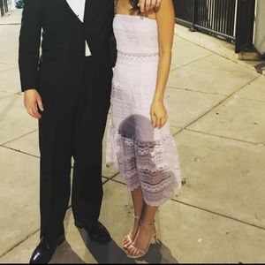 Bardot Lace Lavender Dress XS